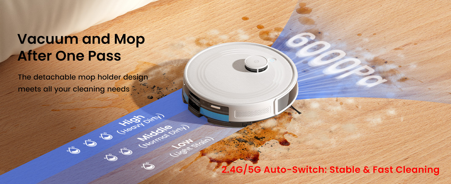 Robot Vacuum and Mop Combo