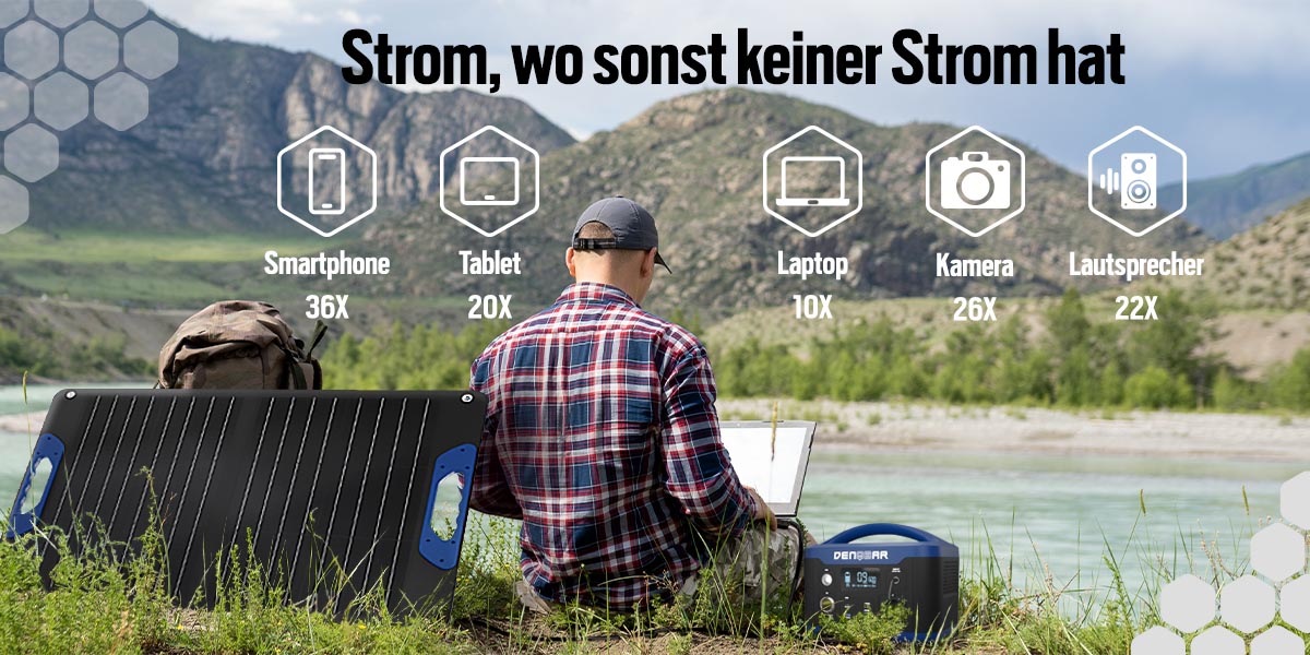 Wie oft kann ich mein Laptop mit dem Solargenerator laden? Ladezeiten elektrische Geräte