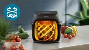 Fast, even cooking with RapidAir Plus Technology