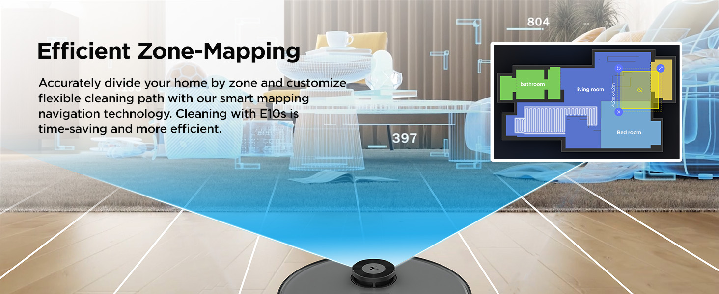 Robot vacuum zone-mapping